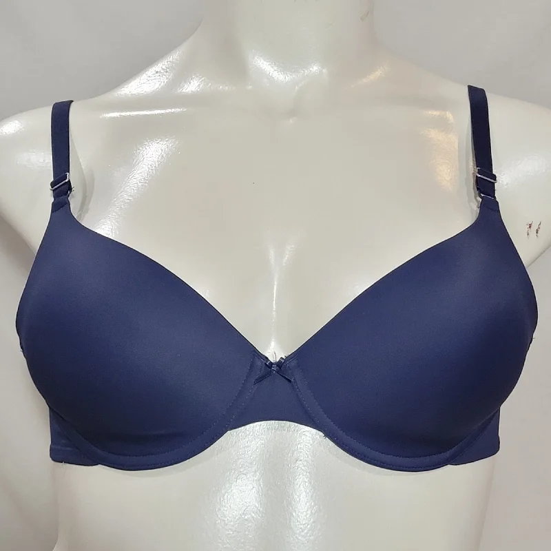 Maidenform 05701 5701 Self Expressions T-Shirt Underwire Bra 36D Navy Blue NWOT Iron Safe Non-Iron Wrinkle Free