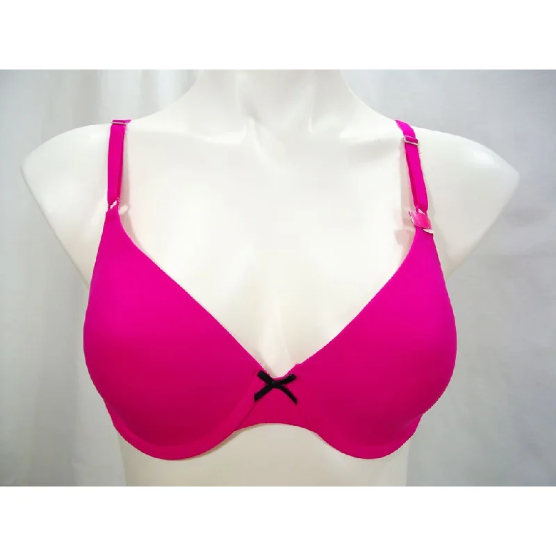 Maidenform 05701 5701 Self Expressions T-Shirt Underwire Bra 38DD Bright Pink Embroidered Appliqued Beaded