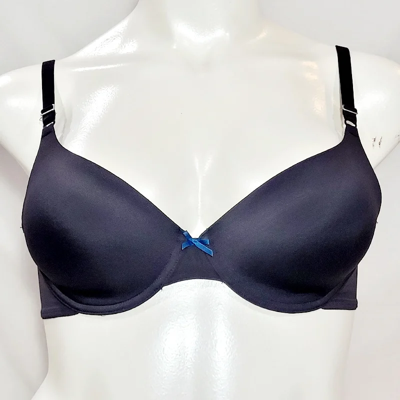 Maidenform 05701 5701 Self Expressions T-Shirt Underwire Bra 40D Black NWT Satin Blend Silk Blend Wool Blend