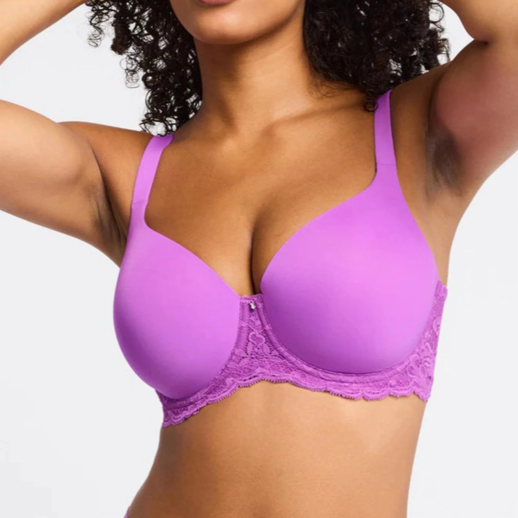 Pure Plus Full Cup T-Shirt Bra 9320 - Dahlia Collared Crew Neck Turtle Neck