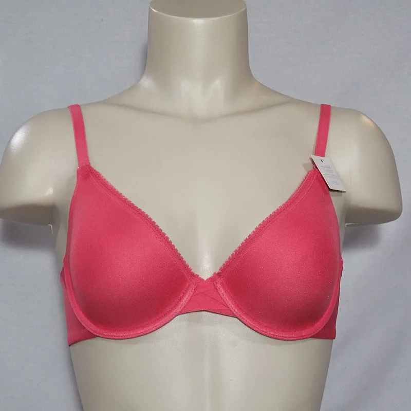 On Gossamer Mesh Convertible T-Shirt UW Bra 34A Vermillion Coral NWT Solid Color Striped Floral