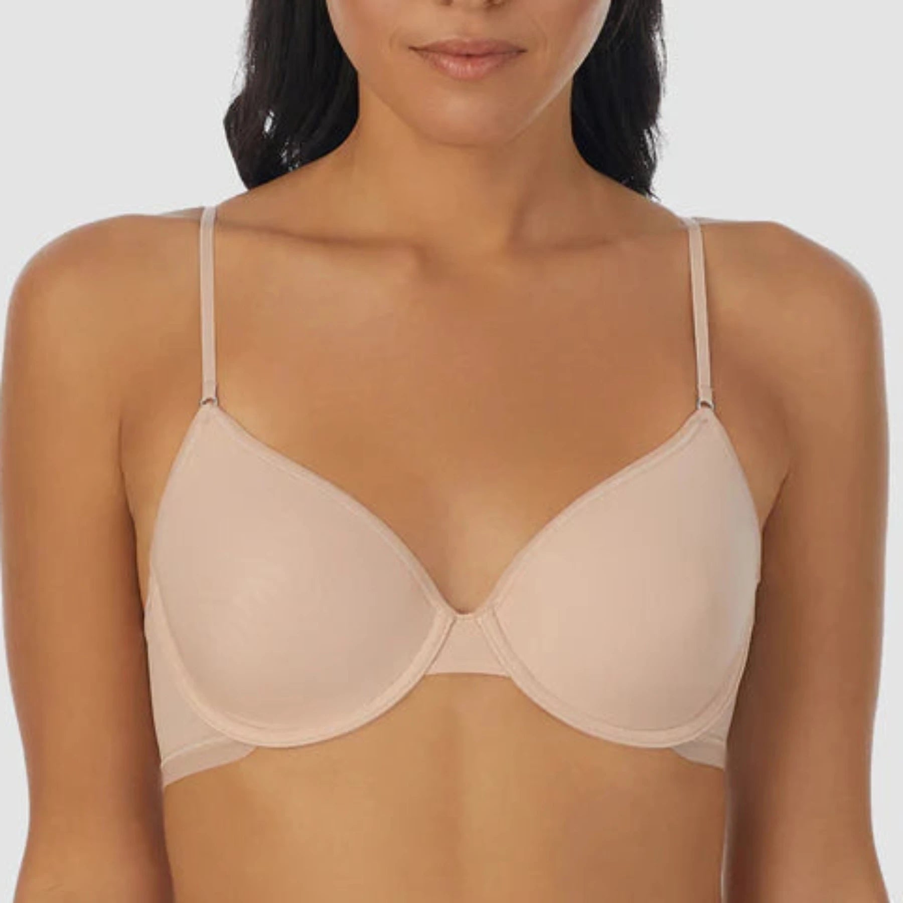 Next To Nothing Micro t-Shirt Bra G4170 - Champagne Ribbed Striped Patterned