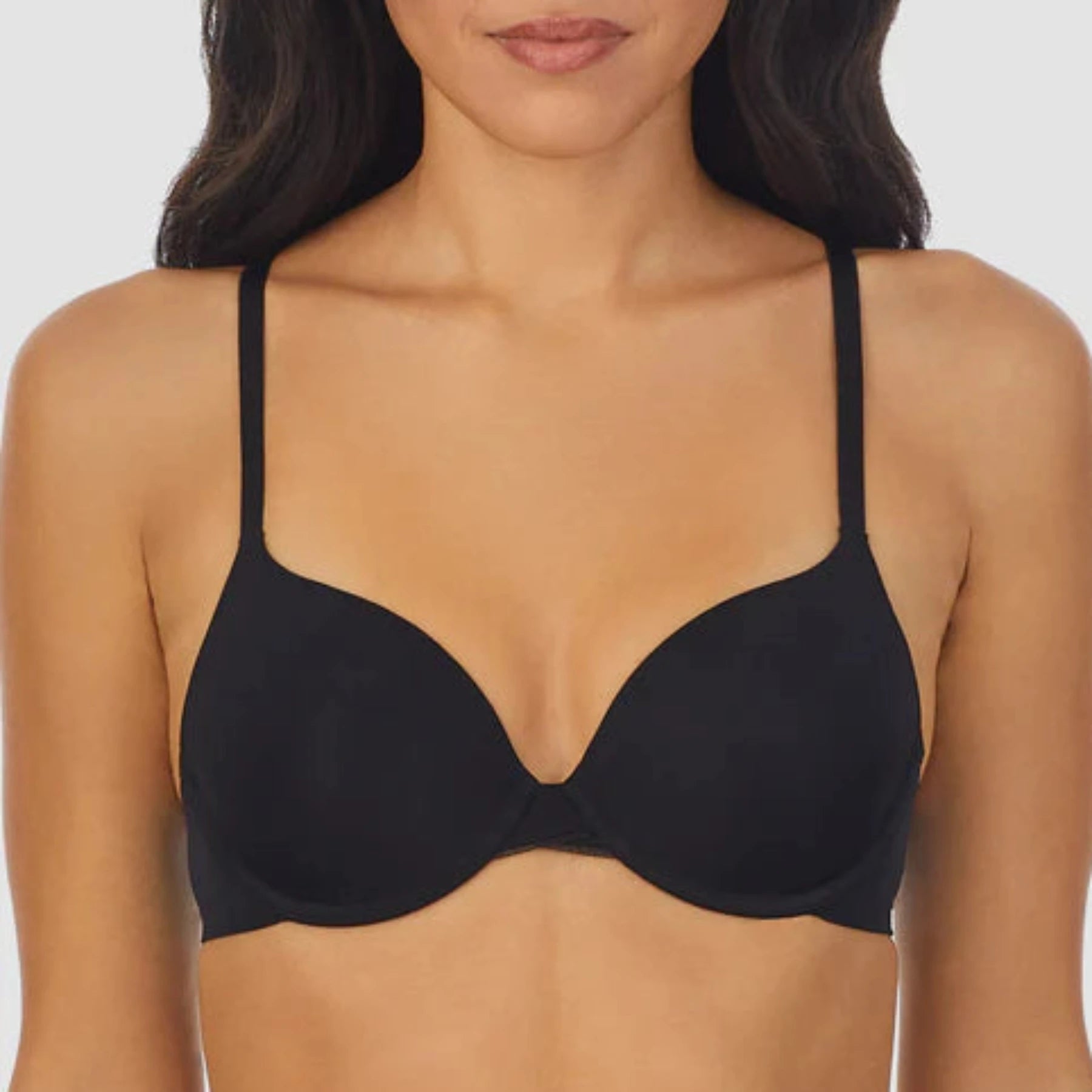 Sleek T-Shirt Bra G3200 - Black Faux Fur Fabric Real Fur Fabric Shearling Fabric