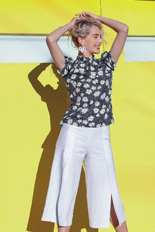 Watson Short Puff Sleeve Blouse - Tunisia Stylish Wrap Blouse