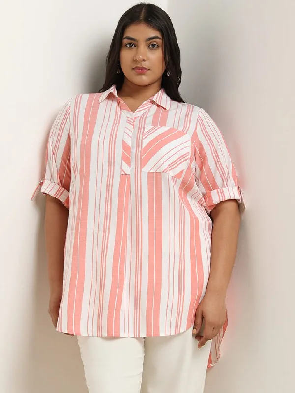 Gia White Printed Blouse Peter Pan Blouse