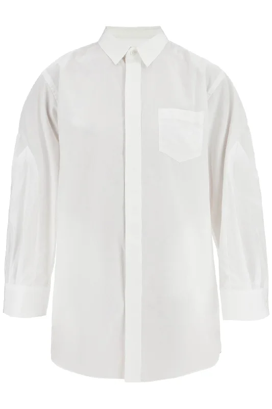 Mini Poplin Blouse In Chem Double-Layered Blouse