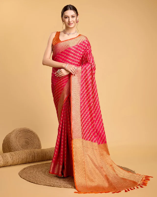 Women Party Wear Premium Patola Silk Saree With Un Stitched Blouse Embroidered Floral Blouse