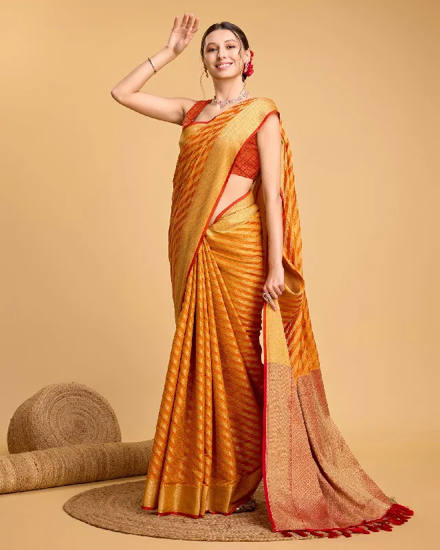 Women Party Wear Premium Patola Silk Saree With Un Stitched Blouse Sheer Mesh Blouse