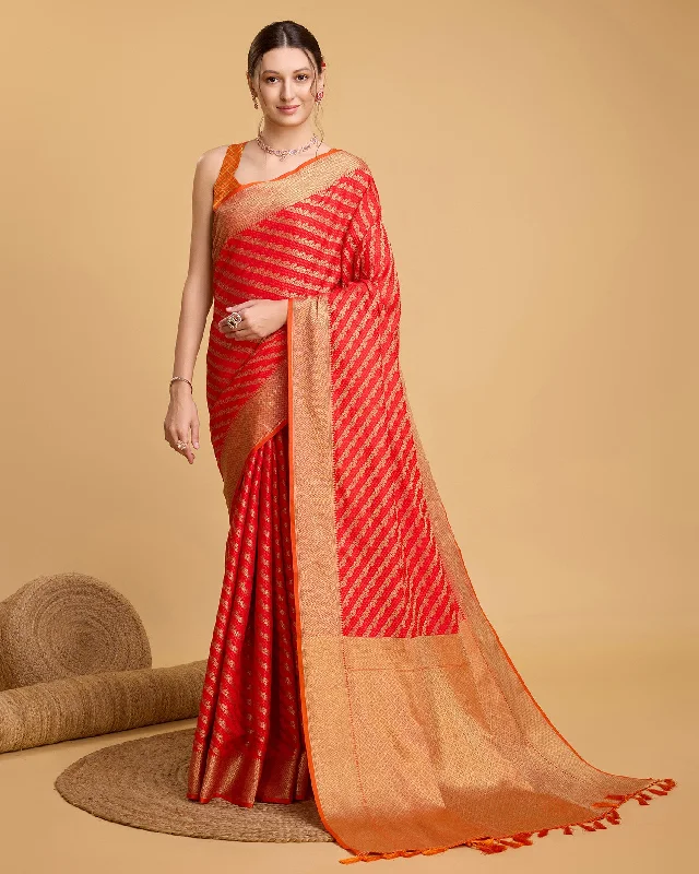 Women Party Wear Premium Patola Silk Saree With Un Stitched Blouse Sleeveless Summer Blouse