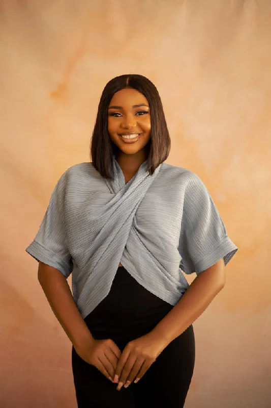 SIERRA ZUKI BLOUSE - BLUE Relaxed Fit Blouse