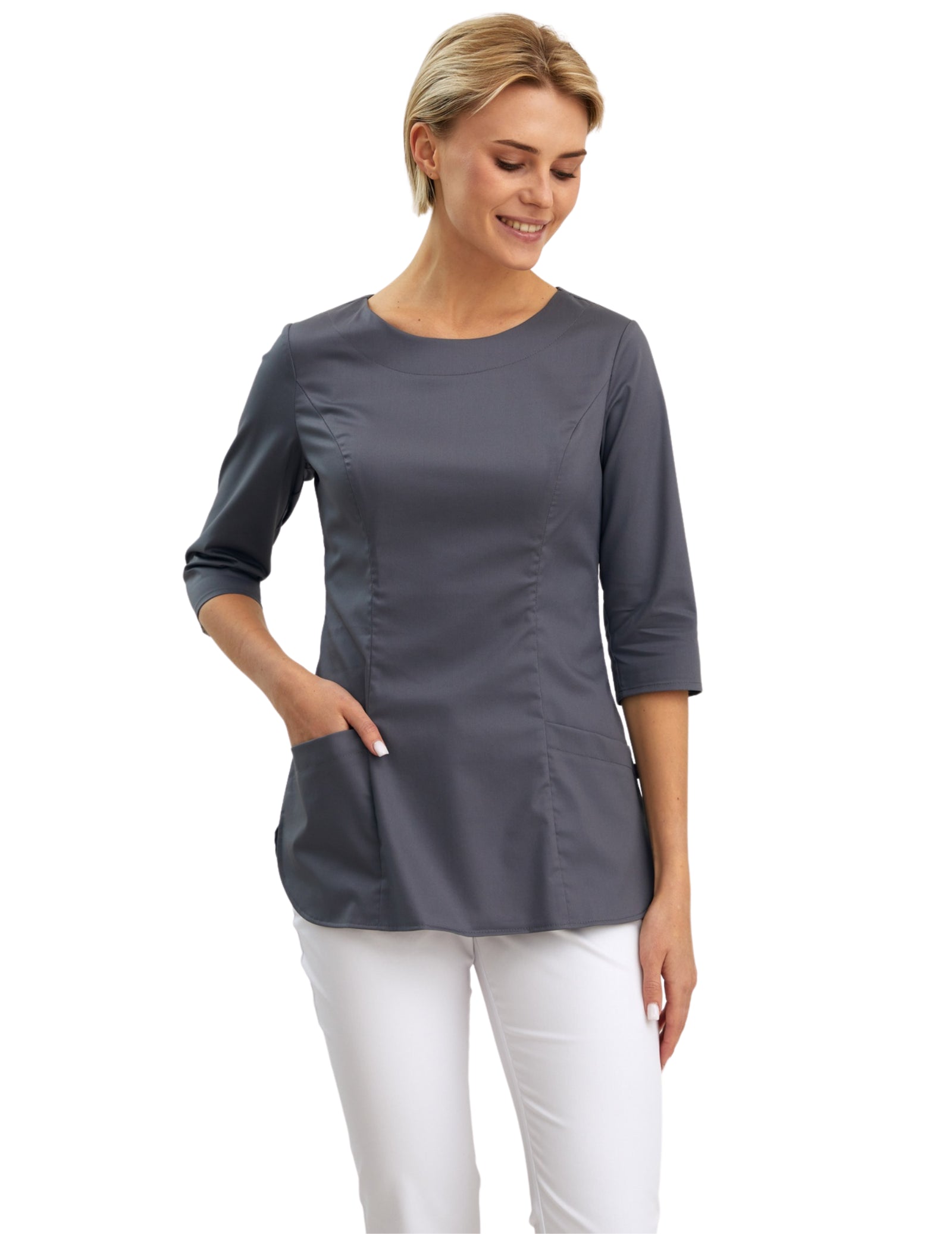 Treat in Style Women's Classic Blouse - Grey Everyday Stylish Blouse