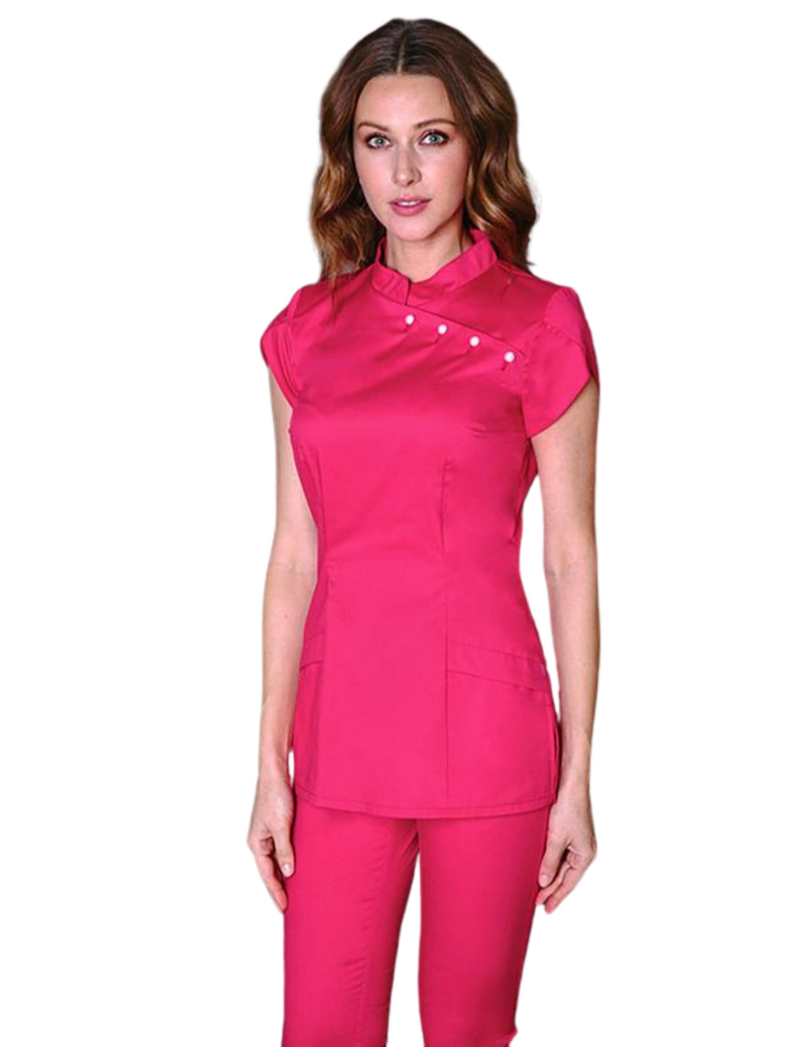 Treat in Style Women's Pearls Blouse - Burgundy Airy Cotton Blouse