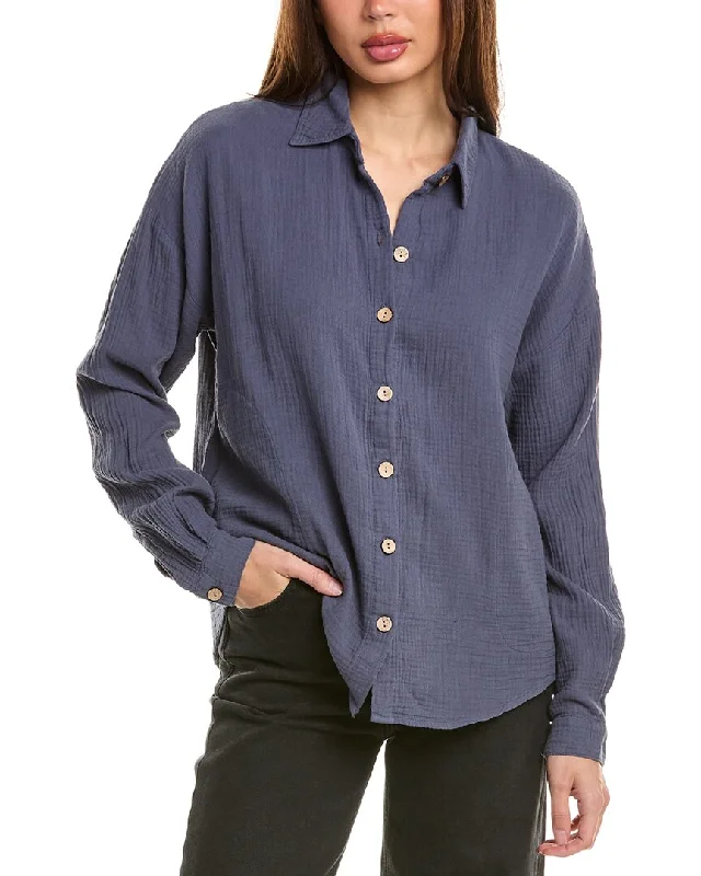 XCVI Judson Shacket Gathered Detail Blouse