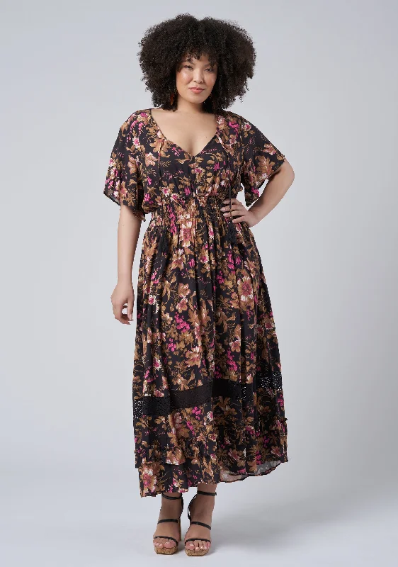 Endless Summer Maxi Dress Elegant Lace-Up Maxi Dress
