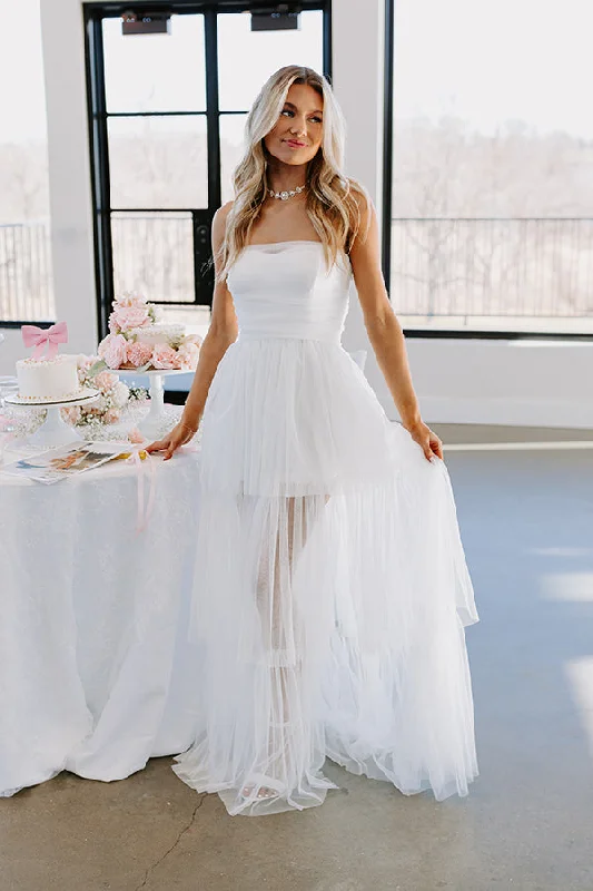 First Kiss Moment Tiered Maxi Dress Elegant Pleated Maxi Dress