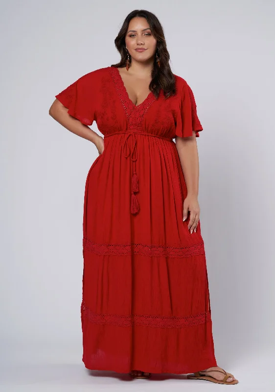 Floating Clouds Maxi Dress Classic A-Line Maxi Dress