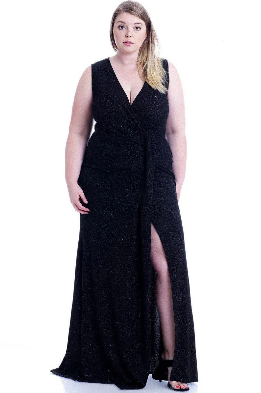 Glitter Nights Maxi Dress Cozy Open-Back Maxi Dress