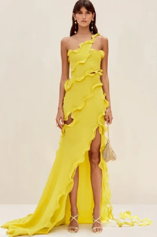 Ruffle Ribbon Maxi Dress Comfortable Bohemian Maxi Dress