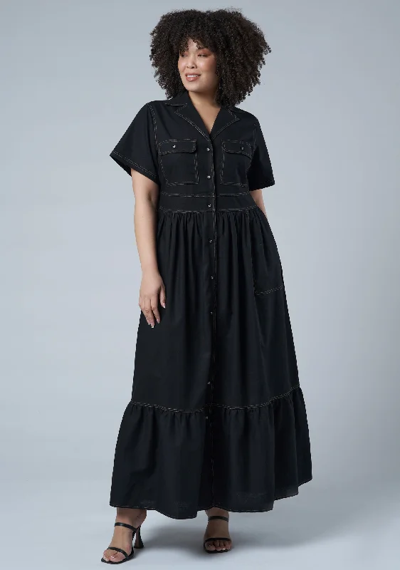 Running Circles Maxi Dress Cozy Knit Maxi Dress