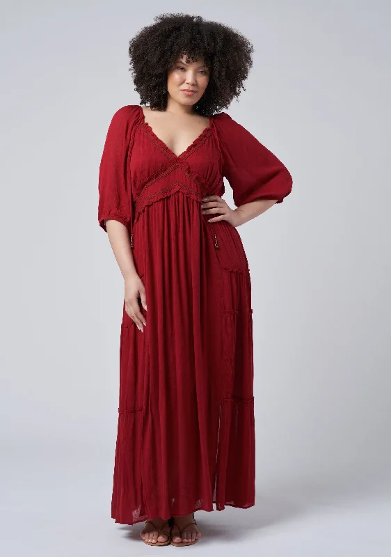 Tropez Maxi Dress Trendy Floral Print Maxi Dress