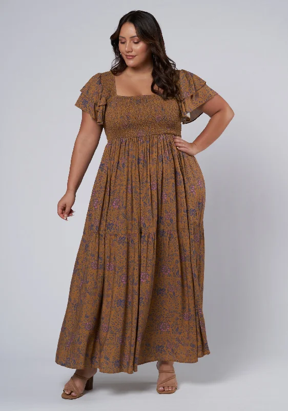 Valerie Maxi Dress Trendy Short Sleeve Maxi Dress