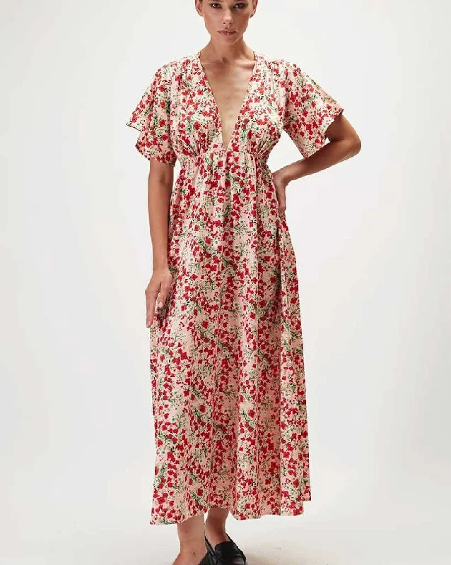 Ellis Maxi Dress Elegant Maxi Dress with Belt