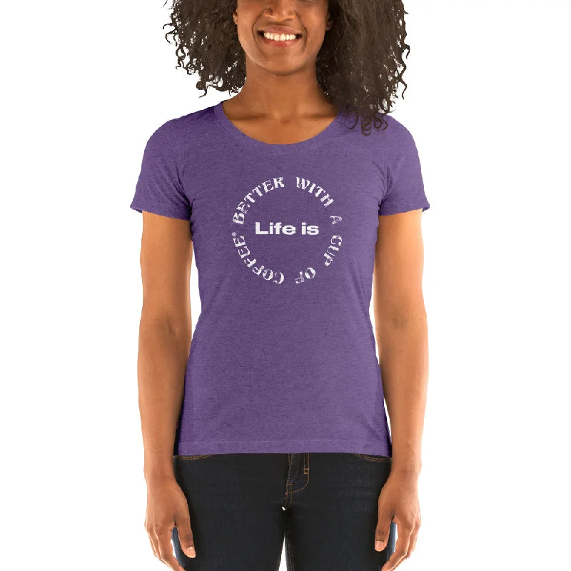 Life is Better with a Cup of Coffee Women's Tri-Blend T-Shirt Faux Fur Fabric Real Fur Fabric Shearling Fabric Life is Better with a Cup of Coffee Women's Tri-Blend T-Shirt Faux Fur Fabric Real Fur Fabric Shearling Fabric