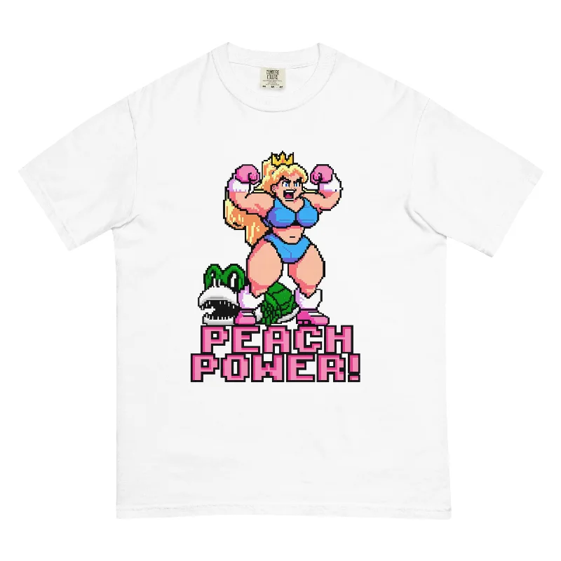 Peach Power Premium Tee Mesh Canvas Denim