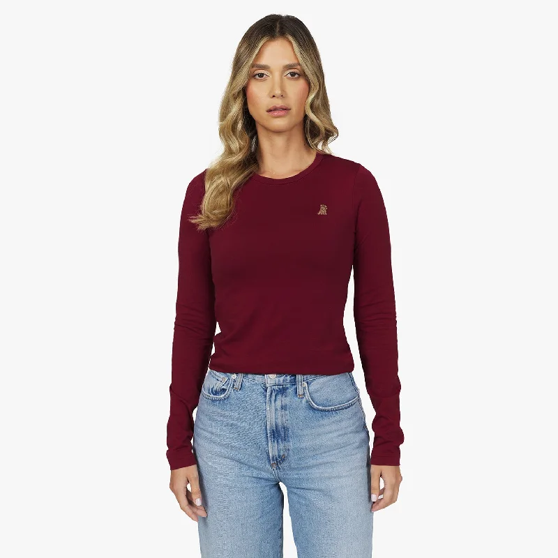 Women's Long Sleeve T-Shirt Beaded Sequined Faux Fur