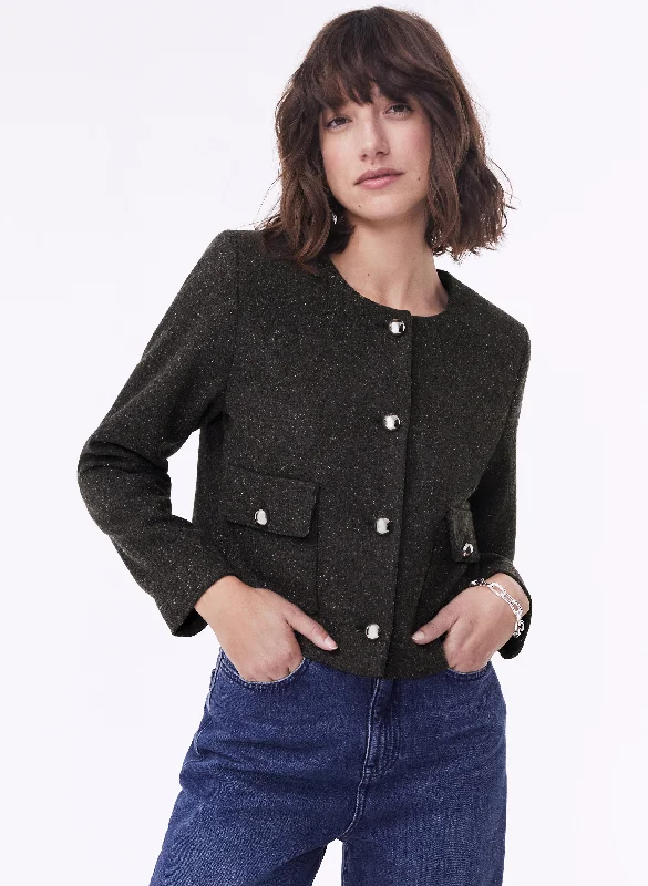 Anjeli Recycled Jacket Embroidered Jacket Appliqued Jacket Beaded Jacket