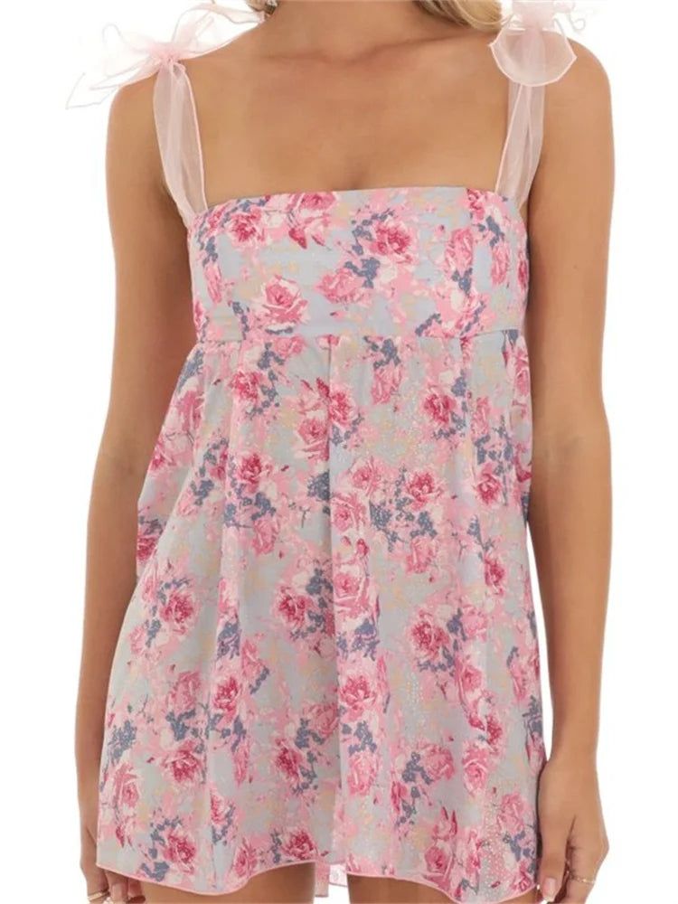 Sleeveless Strap Summer Party Mini Dresses Fashionable Denim Mini Dress