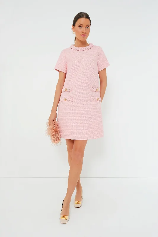 Blossom Pink Tweed Jackie Dress