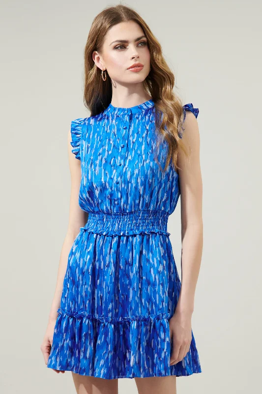 Bonita Falls Merrick Sleeveless Button Front Mini Dress Stylish Spaghetti Strap Mini Dress