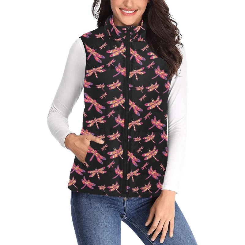 Gathering Noir Women's Padded Vest Jacket Chenille Jacket Brocade Jacket Lace Jacket