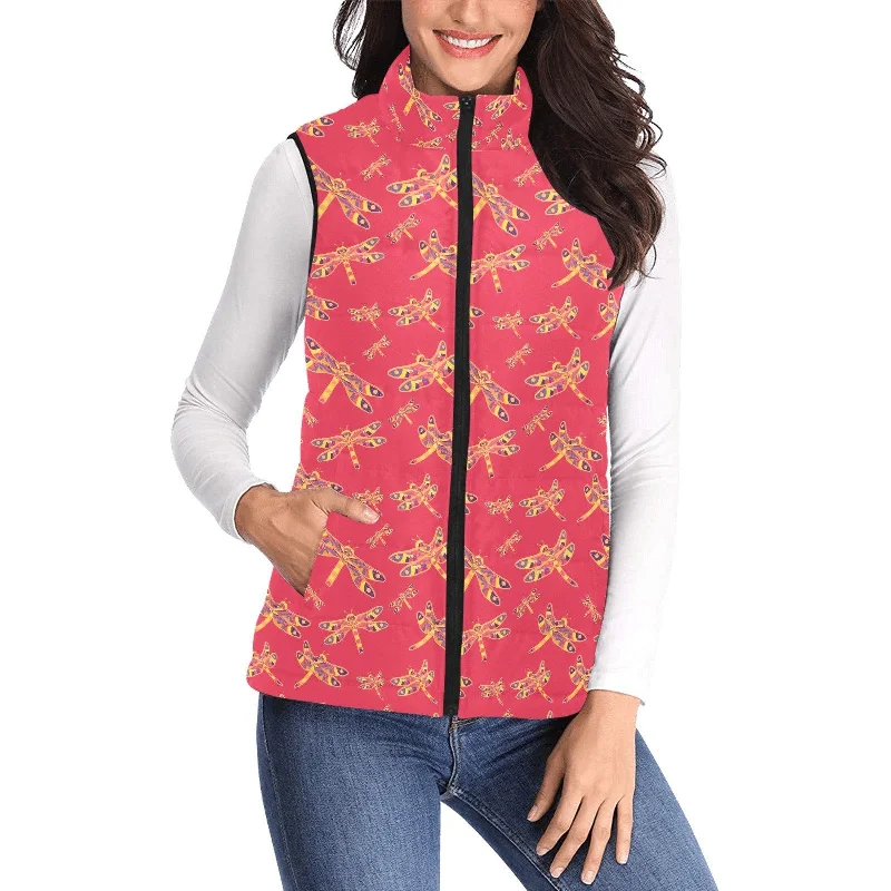 Gathering Rouge Women's Padded Vest Jacket Herringbone Jacket Checkered Jacket Solid Jacket