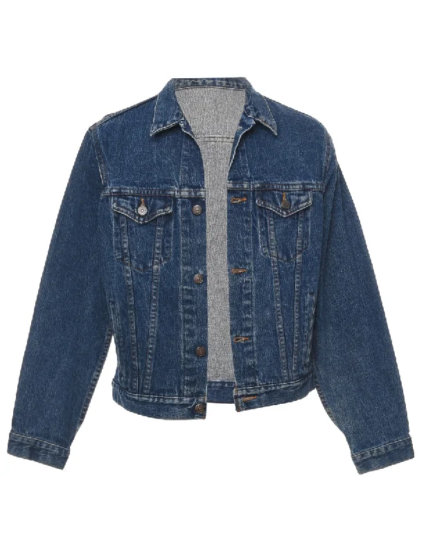 Indigo Denim Jacket - M Cardigan Sweater Pullover