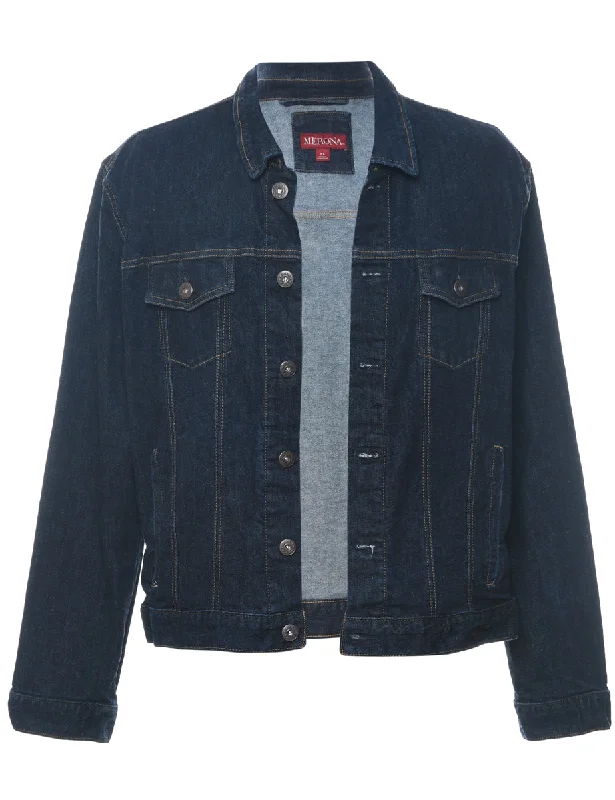 Indigo Denim Jacket - XL Mesh Jacket Canvas Jacket Denim Jacket
