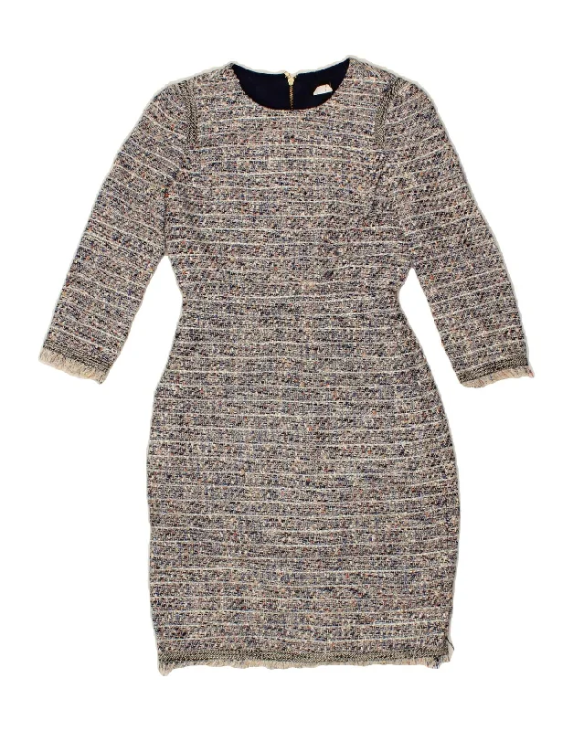 J. CREW Womens Loose Fit Sheath Dress US 00 2XS Multicoloured Flecked