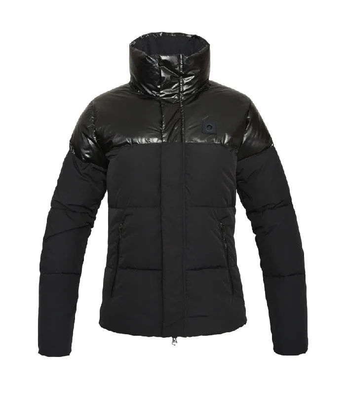 Ladies Winter Jacket KLStacy One-Shoulder Jacket Off-the-Shoulder Jacket Asymmetrical Jacket