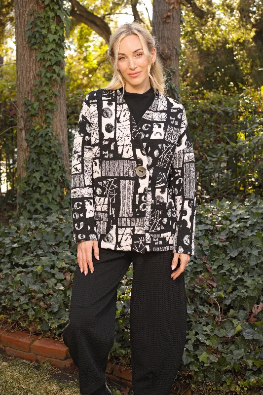 Lisbeth Jacket - SP25808 Jersey Jacket Tulle Jacket Batik Jacket