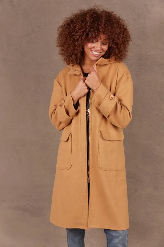 Mohave Hood Jacket - Camel Quilted Jacket Puffer Jacket Insulated Jacket