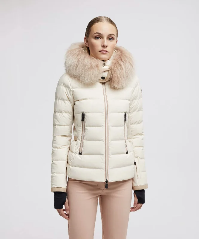 Women's Lamoura Short Down Jacket Mesh Jacket Canvas Jacket Denim Jacket