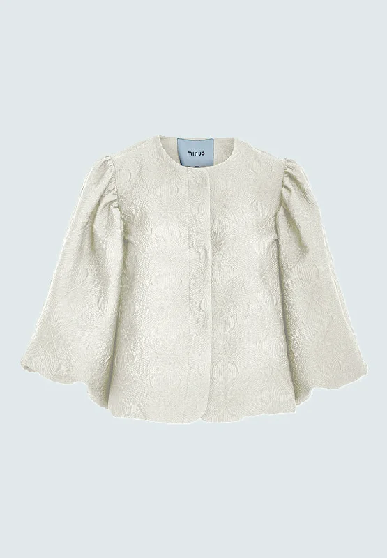 MSBrenda Jacket - Seedpearl Cream Faux Fur Jacket Real Fur Jacket Shearling Jacket