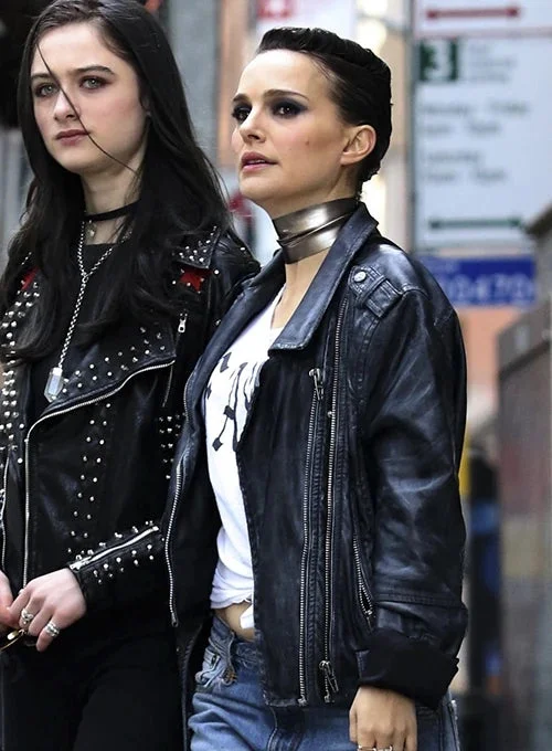 Natalie Portman Vox Lux Leather Jacket Jacket Blazer Coat
