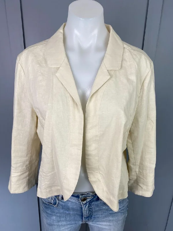 Natural linen Vincent Jackets, 12 Tailored Jacket Straight Jacket A-Line Jacket