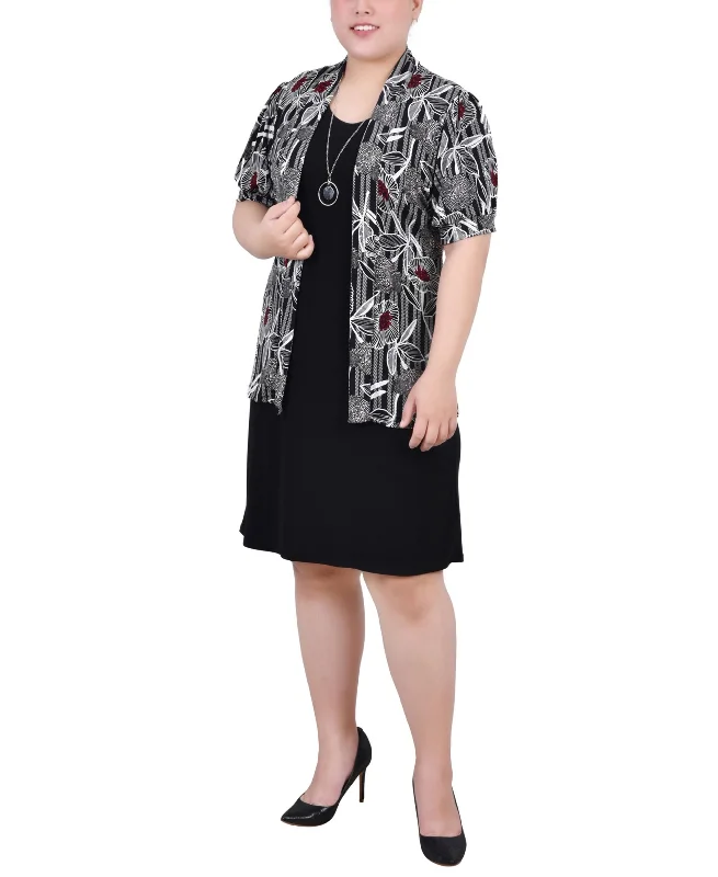 Plus Size 2 Piece Dress Set
