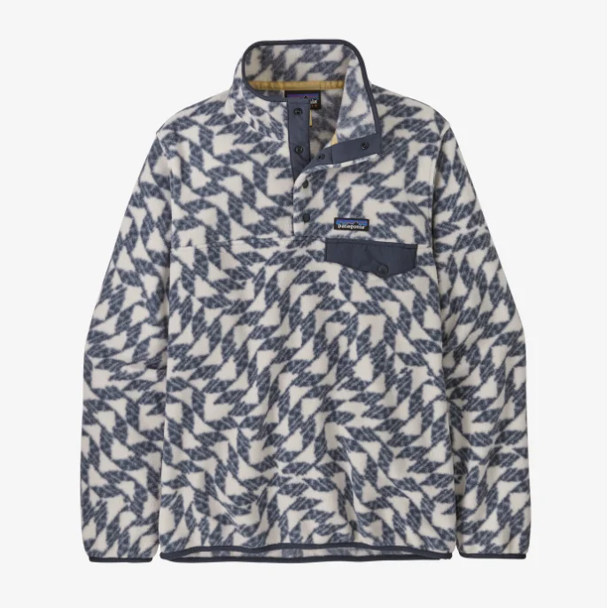 Patagonia LW Synch Snap-T P/O Jacket-Synched Flight Small: Natural Fleece Fabric Down Fabric Feather Fabric
