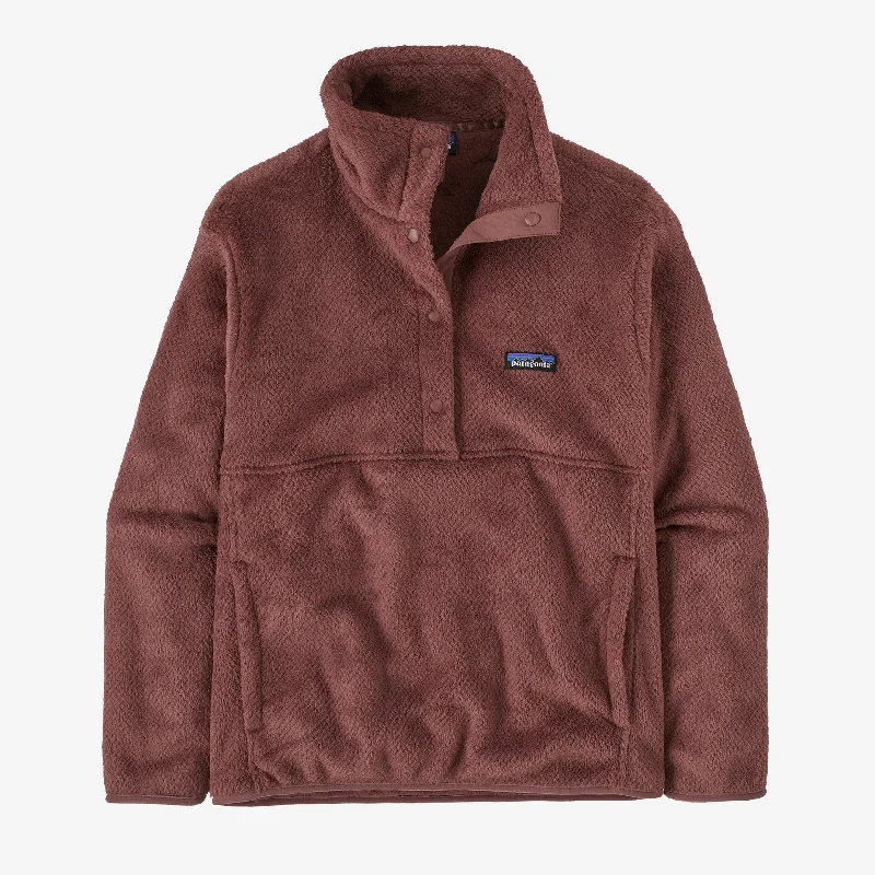 Patagonia Re-Tool Half Snap P/O Jacket-Dulse Mauve Boat Neck Shawl Collar Notched Collar