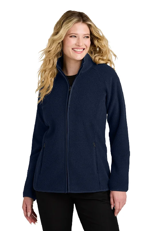 Port Authority Womens C-FREE Raglan Pill Resistant Fleece Full Zip Jacket - True Navy Blue - New Faux Fur Jacket Real Fur Jacket Shearling Jacket