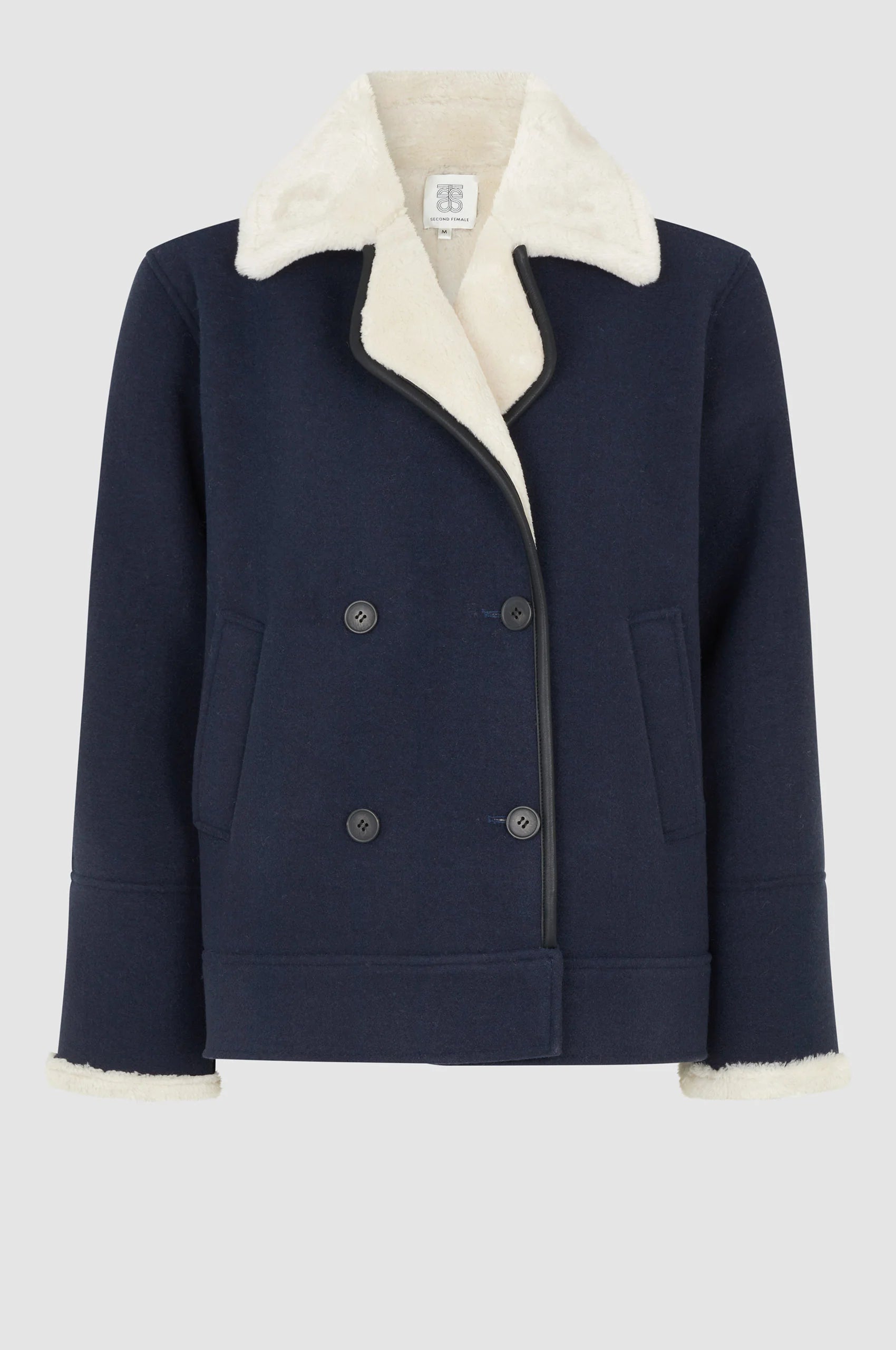 SECOND FEMALE SIMONA JACKET - DEEP WELL Denim Jacket Leather Jacket Suede Jacket